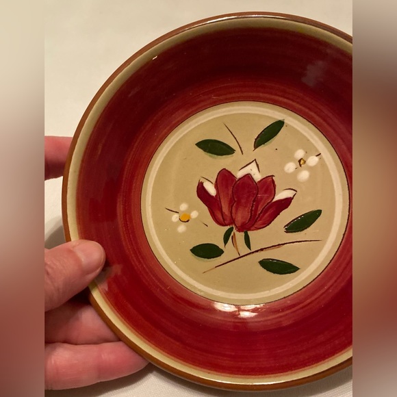 Stangl Pottery 'Magnolia' Fruit Dessert Sauce Bowl Set Mid Century Modern *Read - Picture 5 of 9